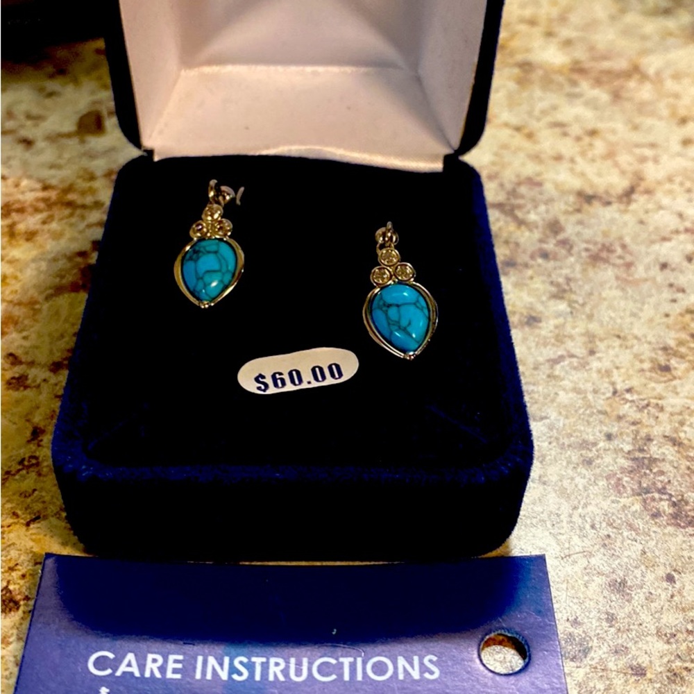Montana Silversmith Turquoise Wore Earrings